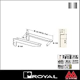 e-kanamono ロイヤル 棚受け フォールドブラケット B-132 250 クローム ※片側のみ（左右セットではありません）