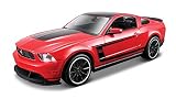 Maisto 1:24 Scale Assembly Line 2012 Ford Mustang Boss 302 Diecast Model Kit (Colors May Vary) [並行輸入品]