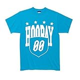 HOORAY(フーレイ) ダンス 衣装 ヒップホップ エンブレム Tシャツ S ターコイズブルー