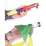 マジックトリック クリスタルチューブ シルク/シルクブロー付き PVCチューブ ステージ イリュージョン アクセサリー 小道具 ギミック小道具 スカーフ リンク マギア