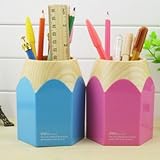 ペン立て ペンシル 鉛筆 タイプ 子供 の 勉強机 にも ピッタリ 大きな口で 文房具 まで ...