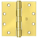 CRL真鍮5 " x 5 "ボール軸受Squareヒンジ – 取り外し可能ピンby CR Laurence