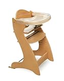 Badger Basket Embassy Wood Baby High Chair with Tray, Natural by Badger Basket [並行輸入品]