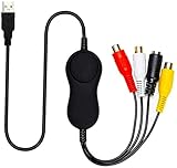 【令和】USB2.0ビデオキャプチャー デジタルデータ化 接続 PC/DVDダビング ビデオ/VHS テープ dvd パソコン取り込み Windows 2000 / XP/Vista/Win 7/8/8.1/10対応 dvd パソコン 保存 Windows・Mac対応