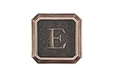建築メールボックス3650orb-eアルミオイルはブロンズモノグラム – レター「E」