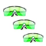 紫色/青色400nm〜450nmレーザー安全メガネ用保護ゴーグル（3個入り）