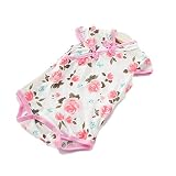 CHOUeTTe ベビー服 ロンパース チャイナ風 花柄 バラ 水玉 柄色サイズ多数 新生児～2歳半まで 前開き 半袖 綿100% 可愛い 出産祝い 誕生日プレゼントにもどうぞ オリジナルタオル付き 
