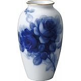 nobrand 大倉陶園　ブルーローズ　フラワーベース キッチン用品・食器・調理器具 その他 (2A8011)