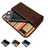 suono スオーノ Nintendo Switch Lite ケース (ココア・シエナオレンジ) ハンドメイド 日本製 ニンテンドー用 カバー