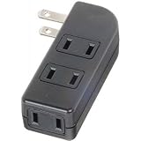 ヤザワ 耐トラ付サイドタップ 4個口 ブラック Y02SU400BK