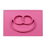 素晴しいSilicone Kids Placemat, Toddlers Feeding Tray,Mealtime Set, Divided Suction Plate, Eating Bowl F