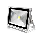 LED投光器 50W 500W相当 4300LM 昼光色 6500K 広角130度 防水加工 看板灯 3m・ACコード付 集魚灯 野外灯 駐車場灯 3年保証