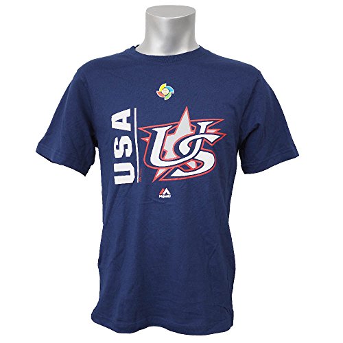 Majestic(マジェスティック) WBC アメリカ 2017 ワールドベースボールクラシック チーム アイコン Tシャツ - M