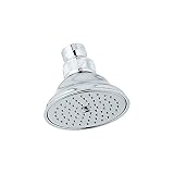 Rohl C5056.1EAPC Perletto 3-in Anti-Cal Single Function Showerhead, Polished Chrome [並行輸入品]