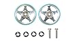 タミヤ ミニ四駆特別企画商品 19mmプラリング付 アルミベアリングローラー 5本スポーク ライトブルー 95397