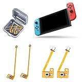 Godrii 交換部品 NS Switch Joy-Con対応 Switchコントローラー対応 任天堂 ZR ZLキーボタン フレックスケーブル 2セット 交換が容易