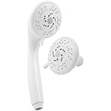 Waxman 8077000 3 Position Body Moods Combo Handheld Shower and Showerhead, White [並行輸入品]