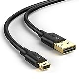 UGREEN ミニUSBケーブル USB2.0 Aオス-miniBオス 金メッキコネクタ PS3 ドライブレコーダー デジカメ HDD等に対応 1m