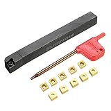 sclcr1010h06 10 x 100 mm旋盤ターニングツールホルダーwith 10pcs ccmt0602挿入