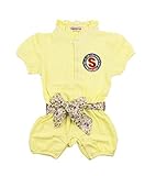 StylesILoveスポーツバッジベビーガールズポロロンパースwith Sash カラー: イエロー