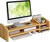 モニター 台 モニター スタンド pcスタンド 卓上 2段 モニタースタンド キーボード収納 卓上収納 モニター台 机上台 パソコン スタンド プリンター台 組立簡単