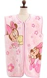 (ディズニー)Disney ベビー80-95cm フリースおねんねスリーパー【a7926】 フリーサイズ(80-95cm) ミニーマウス(桃色)