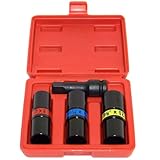 Simplyシルバー – 4枚1 / 2 " Dr。フリップラグナットインパクトソケットセットメトリック/ SAE Magホイールシン壁