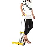 キャリーカート 折りたたみ 軽量 台車 キャリー カート ショッピング 廃品回収 ハンドキャリー イエロー