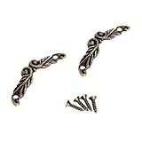 10個入り　真鍮 取っ手 ドアノブ ミニハンドル アンティーク レトロ調 4.5*1cm