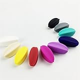 [アクセサリー]ソフト 弾性がある DIY シリコンビーズ チュアブル スターフルーツ 混合色 二十個セット