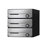 ポスト 郵便受け D-ALL 集合住宅用ポスト KS-MB5202PU-3L-S 静音大型ダイヤル錠 前入れ前出し 3戸用