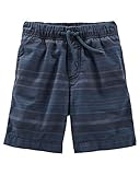 OshKosh B ' gosh Baby Boys ' Jogger shorts-blueストライプ カラー: ブルー