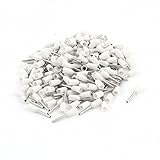 uxcell 絶縁フェルール　圧着端子絶縁接続子　ホワイト　プレ端子　コネクター　0.5mm2　200個セット