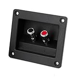 SODIAL(R) 2個　スピーカーボックス　プッシュスプリングタイプ　バインディングポストターミナルコネクタ