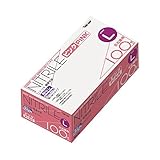 川西工業 ニトリル極薄手袋 粉なしピンクL