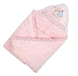 エルフ ベビー(Fairy Baby)ベビーおくるみ シュラフ 新生児布団 ブランケット 秋冬 暖かい(ピンク)