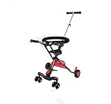 多機能子供用トロリーポータブル折りたたみ四輪車ステンレス鋼耐腐食耐摩耗バギーペダルカーチャイルドカー