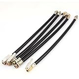 uxcell タイヤインフレーターホース　柔軟　バイク/自転車/自動車用　5個入り