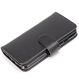 iPhone 7 Plus財布ケース、TechCodeスリム画面保護PUレザースタンドフリップ財布型ケースカバーカードスロットカードホルダー iPhone 6 PP-FMW-IP6-BK