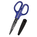 プラス はさみ フィットカットカーブ フッ素3D刃 限定和柄刻印 おすもう ネイビー 35-684