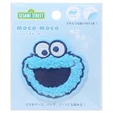 ティーズファクトリー セサミストリートモコモコ刺繍ステッカー クッキーモンスター SS-5546502CM