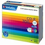 ( お徳用 10セット ) 三菱化学メディア CD-R ＜700MB＞ SR80SP10V1 10枚