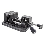 HHIP 3900-0183 Pro-Series High Grade Iron Quick Slide Drill Press Vise, 3" Width x 1.25" Depth Jaw, 