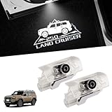 Virauto トヨタ 新型 ランドクルーザー 250 カーテシランプ LED レーザーロゴ付き ランクル TRJ250W/GDJ250W型 5人乗り 7人乗り 専用 カーテシライト 足元ランプ 高輝度 純正交換 簡単取付 カプラーオン 車用グッズ 明るさアップ 無極性 純白光 運転席用&助手席用 取付工具付き アクセサリー インテリア （タイプ3 2個入り）