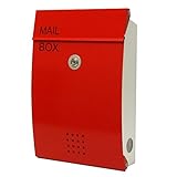 郵便ポスト メールボックス 鍵 マグネット Europeanシリーズ5005 レッド