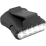 Yデパートセンター55Ⓡ キャップライト ブラック 5LED 帽子 取り付け 明るい アウトドア 釣り キャンプ ヘッドライト ヘッドランプ