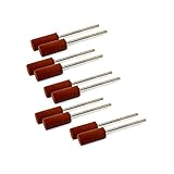 JINTONG ゴム砥石 2.35mmシャンク コーン ヘッド セラミック 研磨 マウント10個入り