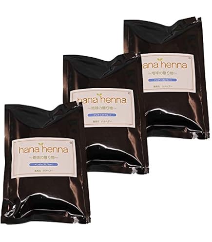 Amazon | ハナヘナ・ナチュラル（ヘナ）100g 3個セット | hana henna