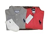 ラルフローレンの子供服　［POLO　RALPHLAUREN］ベビー　出産お祝いセット（長袖）　男の子　８０ｃｍ [並行輸入品]