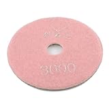 直径10cm 5mmの厚さ3000グリット大理石ダイヤモンド研磨パッドグリーンピンク